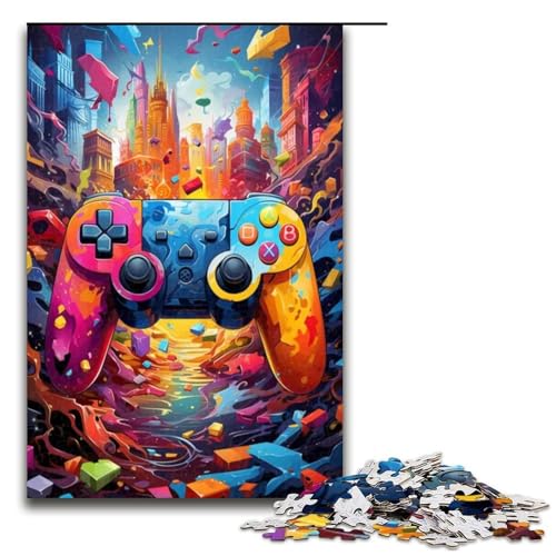 Puzzle für Erwachsene Gamecontroller 1000 Teile Holzpuzzle für Erwachsene und Kinder ab 12 Jahren 1000 Teile (75 x 50 cm) von ouynngjing