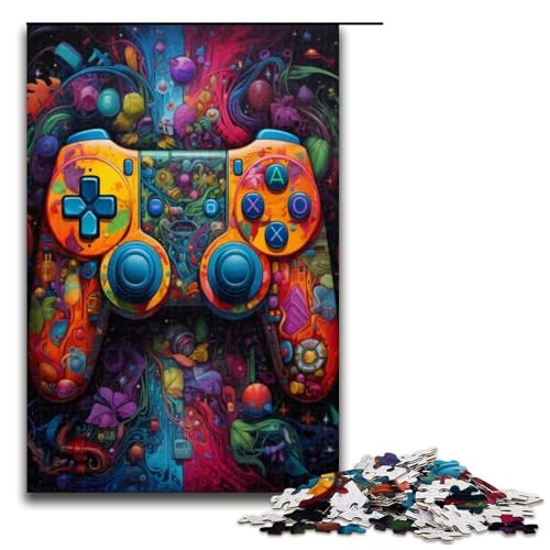 Puzzle für Erwachsene Gamecontroller 1000 Teile Holzpuzzle für Erwachsene und Kinder ab 12 Jahren 1000 Teile (75 x 50 cm) von ouynngjing