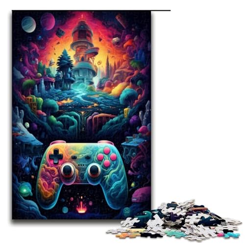 Puzzle für Erwachsene Gamecontroller 1000 Teile Holzpuzzle für Erwachsene und Kinder ab 12 Jahren Lernspielzeug 1000 Teile (75 x 50 cm) von ouynngjing