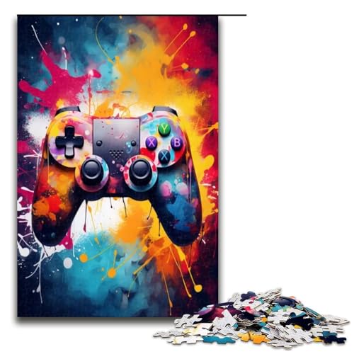 Puzzle für Erwachsene Gamecontroller 1000 Teile Holzpuzzle für Erwachsene und Kinder ab 12 Jahren Lernspielzeug 1000 Teile (75 x 50 cm) von ouynngjing