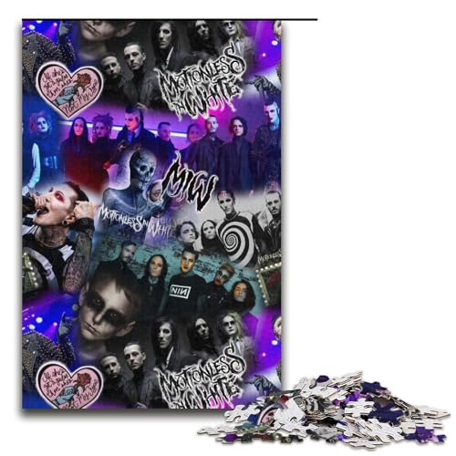 Puzzle für Erwachsene Gothic 1000teiliges Holzpuzzle für Kinder ab 12 Jahren Lernspielzeug 1000 Teile (38 x 26 cm) von ouynngjing