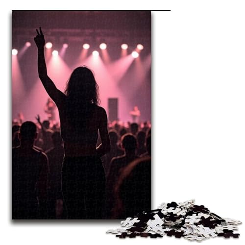 Puzzle für Erwachsene Konzert () 1000 Teile Holzpuzzle für Erwachsene und Kinder ab 12 Jahren 1000 Teile (75 x 50 cm) von ouynngjing