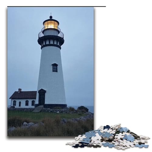 Puzzle für Erwachsene Leuchtturm 1000 Teile tolles Geschenk geeignet für Teenager ab 14 Jahren 1000 Teile (75 x 50 cm) von ouynngjing