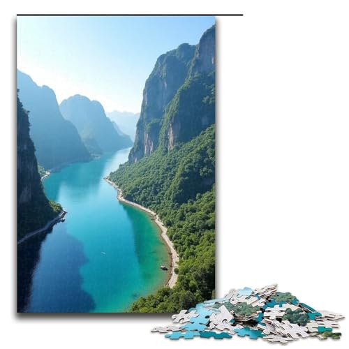 Puzzle für Erwachsene Luoxia Bay 1000-teiliges Holzpuzzle für Kinder ab 12 Jahren Lernspielzeug 1000 Teile (75 x 50 cm) von ouynngjing