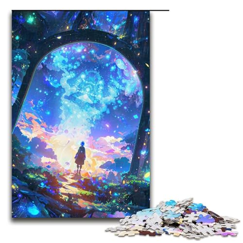 Puzzle für Erwachsene Nightmare Elf 1000 Teile Holzpuzzle für Erwachsene und Kinder ab 12 Jahren Lernspielzeug 1000 Teile (75 x 50 cm) von ouynngjing