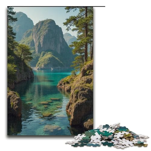 Puzzle für Erwachsene Oasis 1000 Teile tolles Geschenk geeignet für Teenager ab 14 Jahren 1000 Teile (75 x 50 cm) von ouynngjing