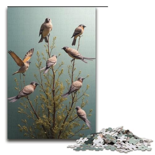 Puzzle für Erwachsene Returning Birds 1000 Teile Holzpuzzle für Erwachsene und Kinder ab 12 Jahren Lernspielzeug 1000 Teile (38 x 26 cm) von ouynngjing