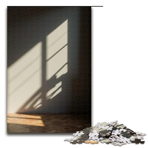 Puzzle für Erwachsene Schatten 1000 Teile Holzpuzzle für Erwachsene und Kinder ab 12 Jahren 1000 Teile (75 x 50 cm) von ouynngjing