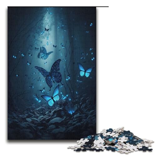 Puzzle für Erwachsene Schmetterling 1000 Teile Holzpuzzle für Kinder ab 12 Jahren Heimdekoration 1000 Teile (38 x 26 cm) von ouynngjing