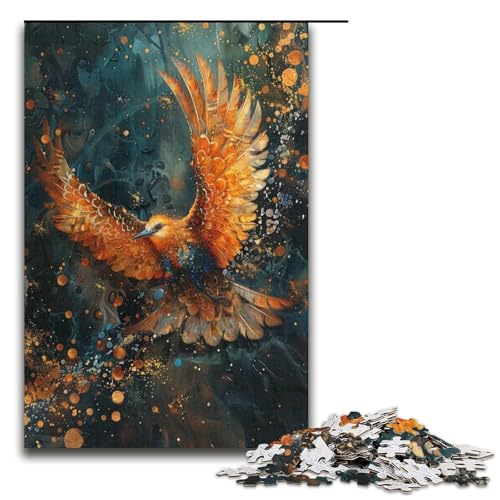 Puzzle für Erwachsene Vogel Phönix 1000 Teile tolles Geschenk geeignet für Teenager ab 14 Jahren 1000 Teile (38 x 26 cm) von ouynngjing