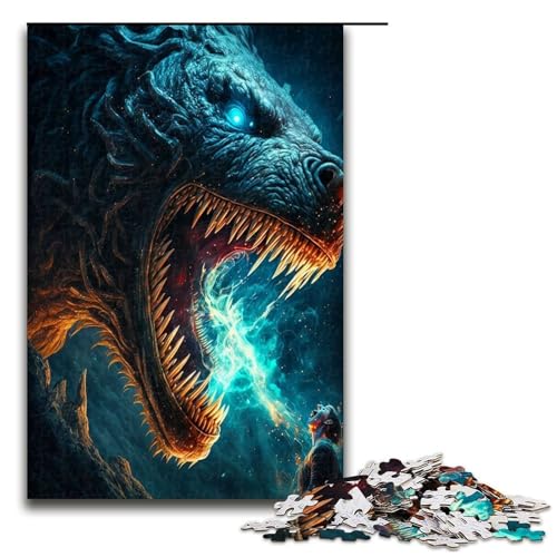 Puzzle für Erwachsene Weltraummonster 1000 Teile Holzpuzzle für Erwachsene und Kinder ab 12 Jahren Lernspielzeug 1000 Teile (75 x 50 cm) von ouynngjing