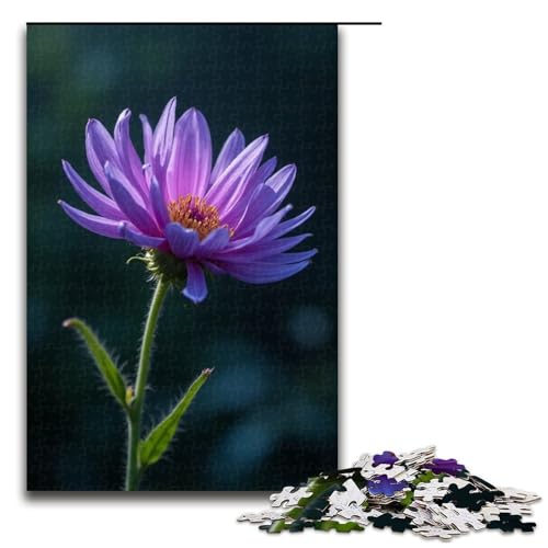 Puzzle für Erwachsene Wildblumen gepunktet 1000 Teile Holzpuzzle für Kinder ab 12 Jahren Heimdekoration 1000 Teile (75 x 50 cm) von ouynngjing
