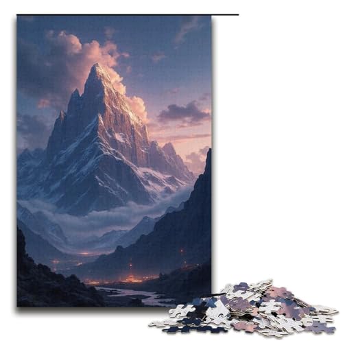 Puzzle für Erwachsene großartiges 1000-teiliges Holzpuzzle für Kinder ab 12 Jahren Lernspielzeug 1000 Teile (38 x 26 cm) von ouynngjing