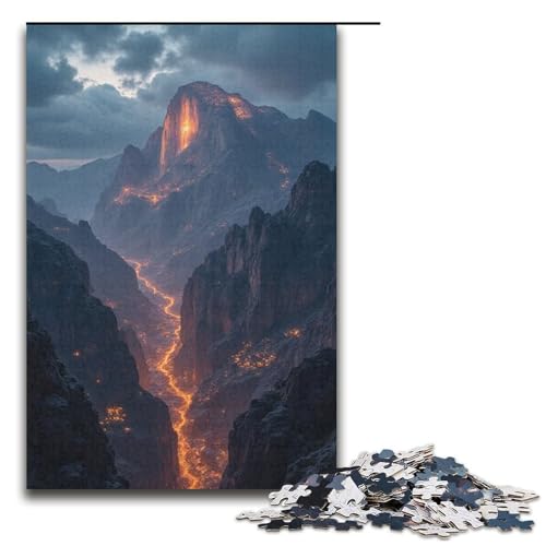 Puzzle für Erwachsene großartiges 1000-teiliges Holzpuzzle für Kinder ab 12 Jahren Lernspielzeug 1000 Teile (38 x 26 cm) von ouynngjing