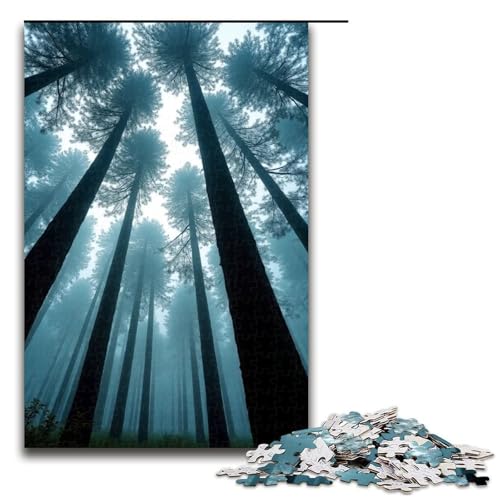 Puzzle für Erwachsene hoch aufragende Bäume 1000 Teile tolles Geschenk geeignet für Teenager ab 14 Jahren 1000 Teile (75 x 50 cm) von ouynngjing