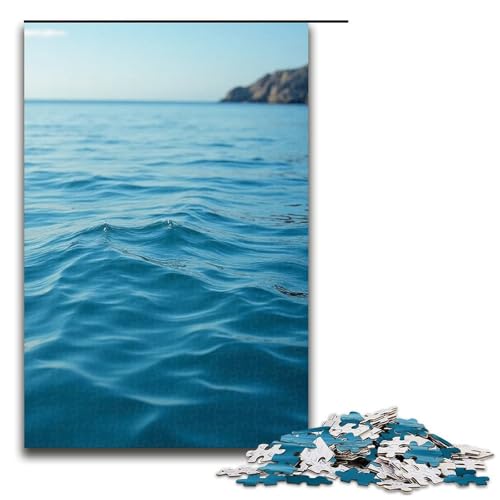 Puzzle für Erwachsene in der Nähe des Wassers 1000-teiliges Holzpuzzle für Kinder ab 12 Jahren Heimdekoration 1000 Teile (75 x 50 cm) von ouynngjing