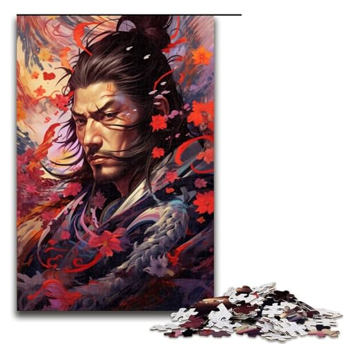 Puzzle für Erwachsene japanische SakuraKrieger 1000teiliges Holzpuzzle für Kinder ab 12 Jahren Heimdekoration 1000 Teile (75 x 50 cm) von ouynngjing