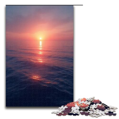 Puzzle mit 1000 Teilen Sea Level at Dawn für Erwachsene Puzzle als Geschenk geeignet für Jugendliche ab 14 Jahren 1000 Teile (75 x 50 cm) von ouynngjing