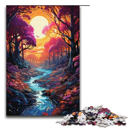 Puzzles 1000 Teile für Erwachsene Puzzles für Erwachsene 1000-Teile-Puzzle Lernspiele - Bunter Psychedelischer Wald Puzzles 1000 Teile für Erwachsene Puzzles für Erwachsene 1000-Teile-Puzzle Lernspiele - Bunter Psychedelischer Wald von ouynngjing