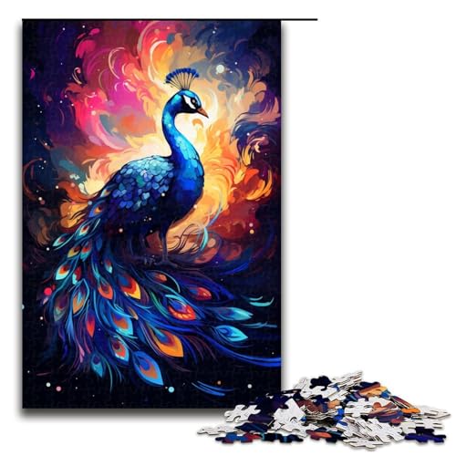 Puzzles 1000 Teile für Erwachsene Puzzles für Erwachsene 1000-Teile-Puzzle Lernspiele-EIN schöner Pfau von ouynngjing