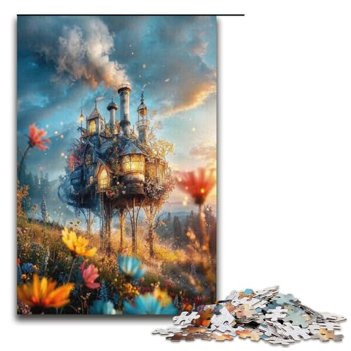 Puzzles 1000 Teile für Erwachsene Puzzles für Erwachsene 1000 teiliges Puzzle Lernspiele Blumenschloss von ouynngjing