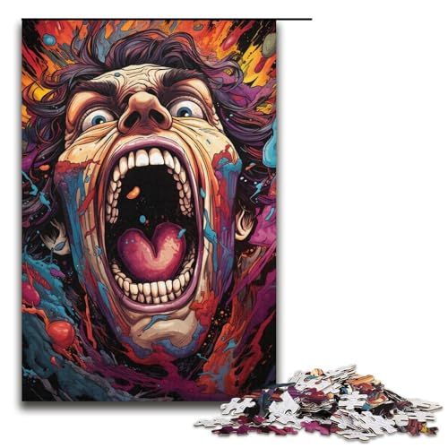 Puzzles 1000 Teile für Erwachsene Puzzles für Erwachsene 1000-teiliges Puzzle Lernspiele - Bunte Mannkunst von ouynngjing
