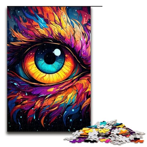 Puzzles 1000 Teile für Erwachsene Puzzles für Erwachsene 1000-teiliges Puzzle Lernspiele - Bunte psychedelische Drachenaugen Puzzles 1000 Teile für Erwachsene Puzzles für Erwachsene 1000-teiliges Puzzle Lernspiele - Bunte psychedelische Drachenaugen von ouynngjing