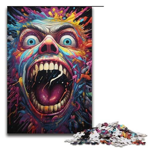 Puzzles 1000 Teile für Erwachsene Puzzles für Erwachsene 1000-teiliges Puzzle Lernspiele - Bunte psychedelische Gesichter Puzzles 1000 Teile für Erwachsene Puzzles für Erwachsene 1000-teiliges Puzzle Lernspiele - Bunte psychedelische Gesichter von ouynngjing