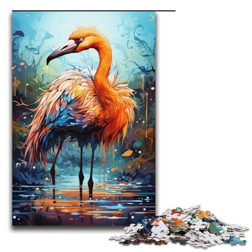 Puzzles 1000 Teile für Erwachsene Puzzles für Erwachsene 1000-teiliges Puzzle Lernspiele - Bunter Psychedelischer Flamingo Puzzles 1000 Teile für Erwachsene Puzzles für Erwachsene 1000-teiliges Puzzle Lernspiele - Bunter Psychedelischer Flamingo von ouynngjing