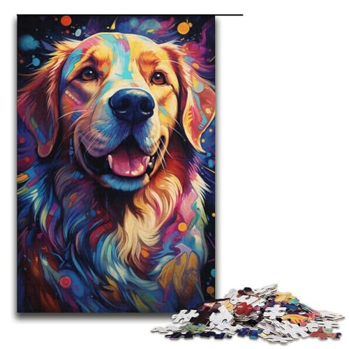Puzzles 1000 Teile für Erwachsene Puzzles für Erwachsene 1000-teiliges Puzzle Lernspiele - Buntes Psychedelisches für Hunde Puzzles 1000 Teile für Erwachsene Puzzles für Erwachsene 1000-teiliges Puzzle Lernspiele - Buntes Psychedelisches für Hunde von ouynngjing