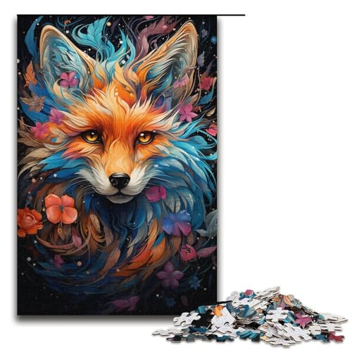 Puzzles 1000 Teile für Erwachsene Puzzles für Erwachsene 1000-teiliges Puzzle Lernspiele - Buntes psychedelisches Fuchstier Puzzles 1000 Teile für Erwachsene Puzzles für Erwachsene 1000-teiliges Puzzle Lernspiele - Buntes psychedelisches Fuchstier von ouynngjing