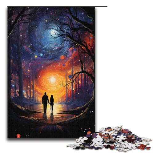 Puzzles 1000 Teile für Erwachsene Puzzles für Erwachsene 1000-teiliges Puzzle Lernspiele - Buntes psychedelisches Galaxiepaar Puzzles 1000 Teile für Erwachsene Puzzles für Erwachsene 1000-teiliges Puzzle Lernspiele - Buntes psychedelisches Galaxiepaar von ouynngjing