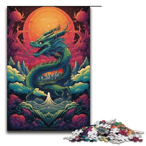 Puzzles 1000 Teile für Erwachsene Puzzles für Erwachsene 1000-teiliges Puzzle Lernspiele-Chinesischer Drache von ouynngjing