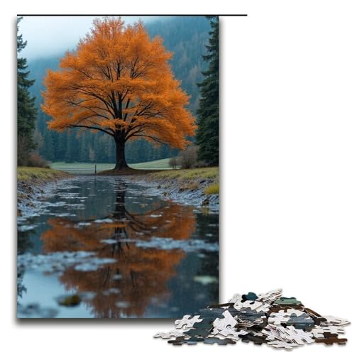 Puzzles 1000 Teile für Erwachsene Puzzles für Erwachsene 1000-teiliges Puzzle Lernspiele-Reflexionskarte von ouynngjing