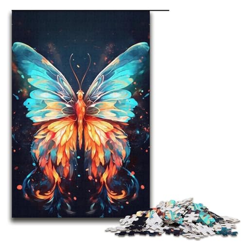 Puzzles 1000 Teile für Erwachsene Puzzles für Erwachsene 1000 teiliges Puzzle Lernspiele Schmetterlingsfeuer von ouynngjing
