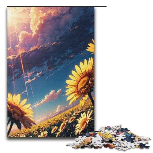 Puzzles 1000 Teile für Erwachsene Puzzles für Erwachsene 1000 teiliges Puzzle Lernspiele Sommerblumen von ouynngjing