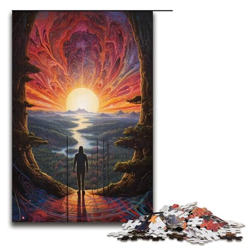 Puzzles 1000 Teile für Erwachsene Puzzles für Erwachsene 1000TeilePuzzle Lernspiele Allein die Welt betrachten von ouynngjing