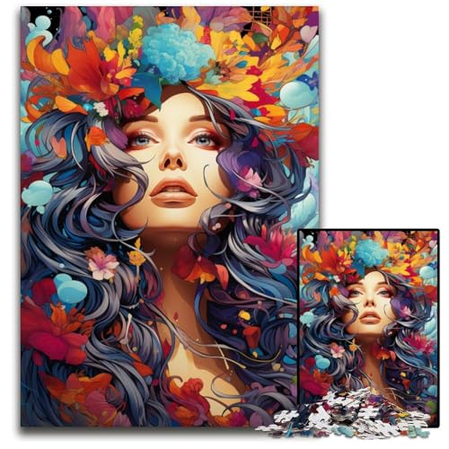 Puzzles für Erwachsene 1000 Teile Malen Farbgöttin Puzzles für Erwachsene interaktives Familienspiel Familienaktivitätsspiel 1000 Teile (38x26cm) von ouynngjing