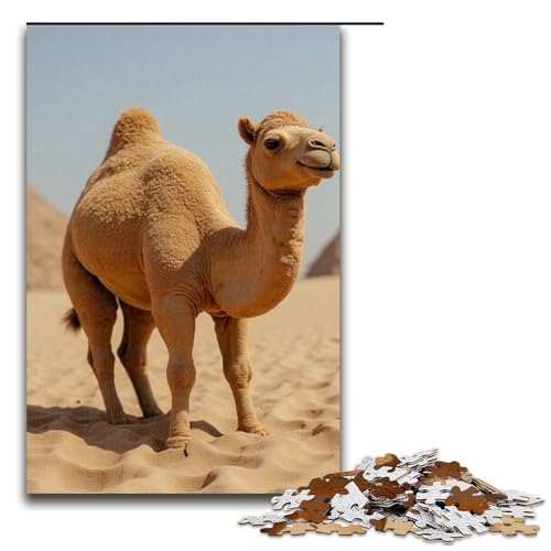 Sandkamel-Puzzle mit 1000 Teilen für Erwachsene Puzzle als Geschenk geeignet für Teenager ab 14 Jahren 1000 Teile (75 x 50 cm) von ouynngjing