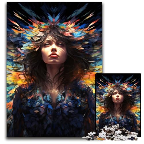 Trend_Angel_Colorful_ Puzzles für 1000 Teile anspruchsvolle Puzzles Denksportaufgabe Spiel für Erwachsene interaktive Familienaktivität 1000 Teile (75x50cm) von ouynngjing