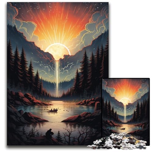Yellowstone-Nationalpark 1000-teiliges Puzzle Geschenke anspruchsvolle Puzzles anspruchsvolle Denksportaufgabe – entspannendes Spielzeug für Teenager 1000 Teile (75x50cm) von ouynngjing