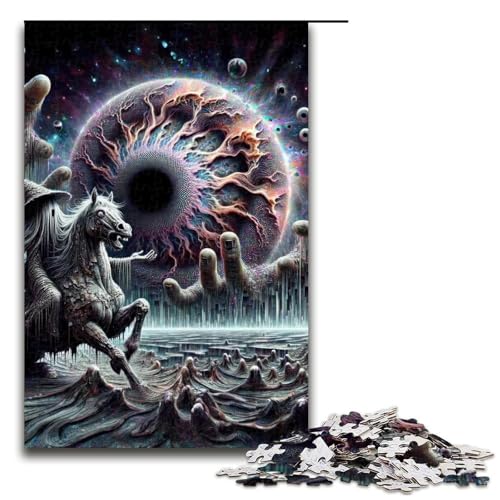 für Erwachsene 1000teiliges HorrorKreaturenPuzzle für Erwachsene schwieriges und herausforderndes Holzpuzzle 1000 Teile (75 x 50 cm) von ouynngjing
