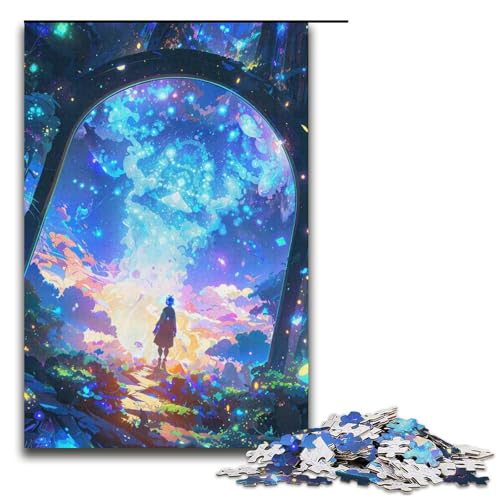 für Erwachsene 1000teiliges Nightmare ElfPuzzle für Erwachsene Holzpuzzle schwierig und herausfordernd 1000 Teile (38 x 26 cm) von ouynngjing