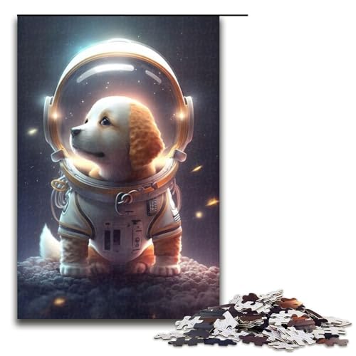 für Erwachsene Puzzle Astronaut Weltraum Labrador 1000 Teile Holzpuzzle für Erwachsene und Kinder ab 12 Jahren 1000 PCS für Erwachsene Puzzle Astronaut Weltraum Labrador 1000 Teile Holzpuzzle für Erwachsene und Kinder ab 12 Jahren 1000 PCS von ouynngjing