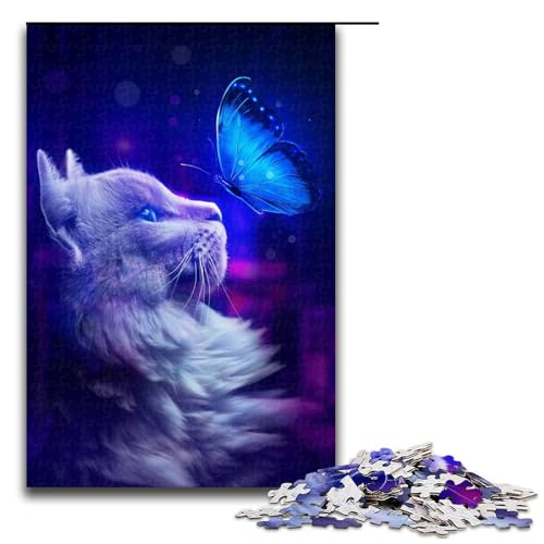 für Erwachsene Puzzle Katze 1000 Teile Holzpuzzle für Erwachsene und Kinder ab 12 Jahren 1000 PCS für Erwachsene Puzzle Katze 1000 Teile Holzpuzzle für Erwachsene und Kinder ab 12 Jahren 1000 PCS von ouynngjing