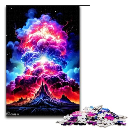 für Erwachsene Puzzle Vulkanwolkensturm 1000-teiliges Holzpuzzle für Erwachsene und Kinder ab 12 Jahren 1000 PCS für Erwachsene Puzzle Vulkanwolkensturm 1000-teiliges Holzpuzzle für Erwachsene und Kinder ab 12 Jahren 1000 PCS von ouynngjing