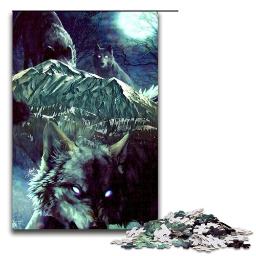 für Erwachsene Puzzle Wolf 1000 Teile Holzpuzzle für Erwachsene und Kinder ab 12 Jahren 1000 PCS für Erwachsene Puzzle Wolf 1000 Teile Holzpuzzle für Erwachsene und Kinder ab 12 Jahren 1000 PCS von ouynngjing