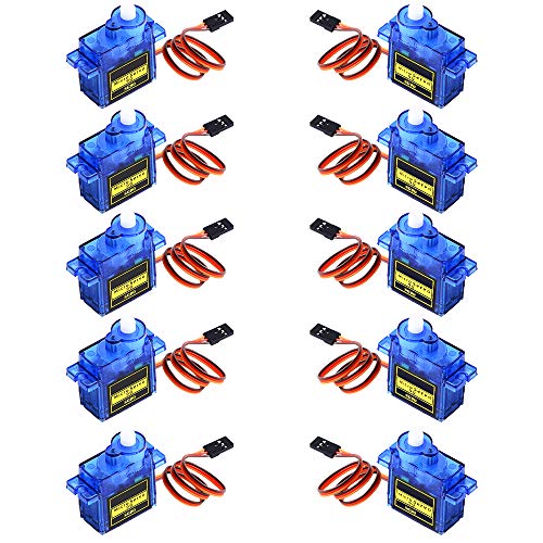 owootecc 5 STÜCKE SG90 9G Micro Servo Motor für RC Roboter Auto Hubschrauber Flugzeug Arm Boot Fernbedienungen (10) von owootecc