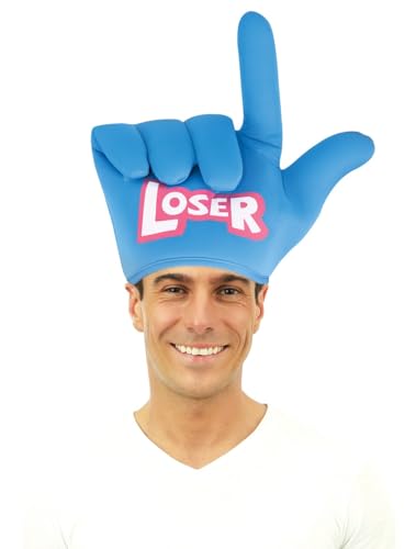 Generique Loser-Hut witziges Accessoire USA-Party blau von p'tit clown