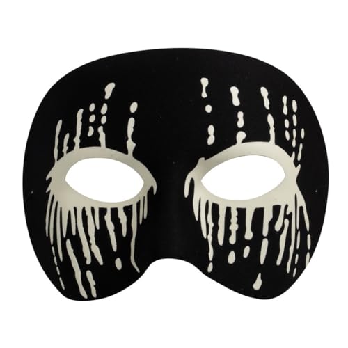 P' Clow – 23827 – Blutige Maske – Schwarz, Weiß – phosphoreszierend – Zubehör für Halloween-Kostüm P' Clow – 23827 – Blutige Maske – Schwarz, Weiß – phosphoreszierend – Zubehör für Halloween-Kostüm von p'tit clown